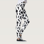 Black White Cow Print レギンス (右)