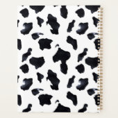 Black White Cow Print Cowgirl プランナー手帳 (裏面)