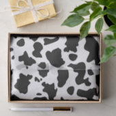 Black White Cow Spots Farm Animal Decoupage 薄葉紙 (ギフト)