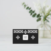 Black White Designed Professional Business Card 名刺 (スタンド正面)