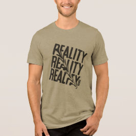 Black & White Distorted Reality Typography T-Shirt トライブレンドＴシャツ