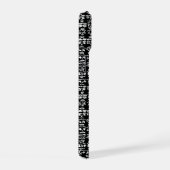 Black & White Doodle Pattern Case – Bold Ab iPhone 15ケース (右側面)