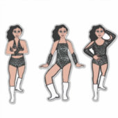 Black White Dots #2 シール (正面)