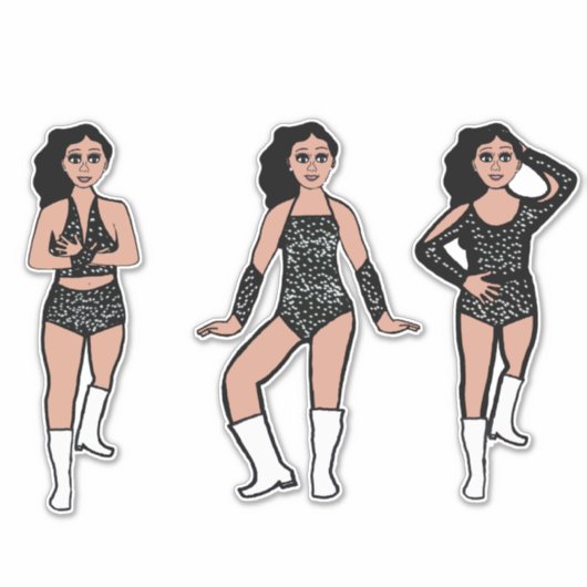 Black White Dots #2 シール (正面)