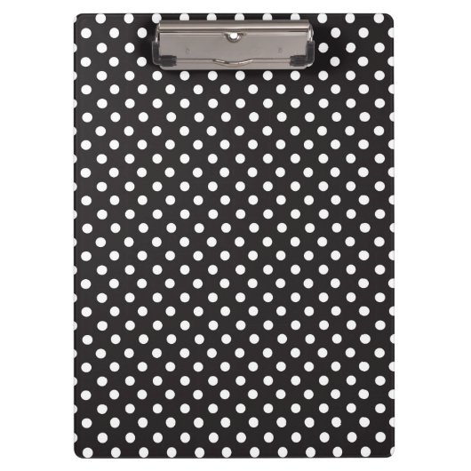 Black White Dots Simple Monochromatic Circles クリップボード (正面)