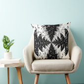 Black & White Echo Music Notes装飾用クッション クッション (椅子)