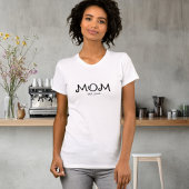 Black White Established Mom  Tシャツ
