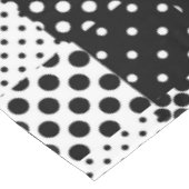 Black White Fashion Polka Dots Style Design  テーブルクロス (アングル)