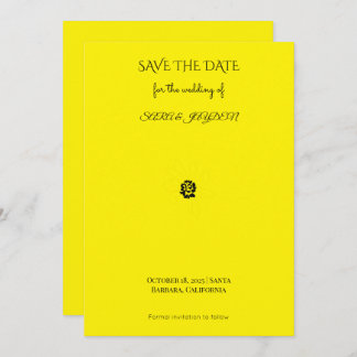 Black & White Floral Line Art – Clipart Design セーブザデート