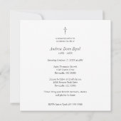 Black & White Funeral Service Dear Ones Photo ノートカード (裏面)