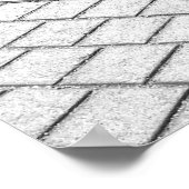 Black & White Garbage Can ポスター (角)