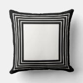 Black & White Geometrical  クッション (裏面)