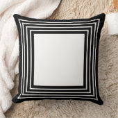 Black & White Geometrical  クッション (ブランケット)