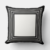 Black & White Geometrical  クッション (正面)
