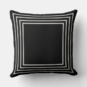 Black & White Geometrical  クッション (裏面)