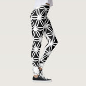 Black & White Geometry Leggings レギンス (右)