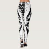 Black & White Geometry Leggings レギンス (裏面)
