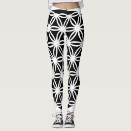 Black & White Geometry Leggings レギンス