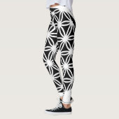 Black & White Geometry Leggings レギンス (左)