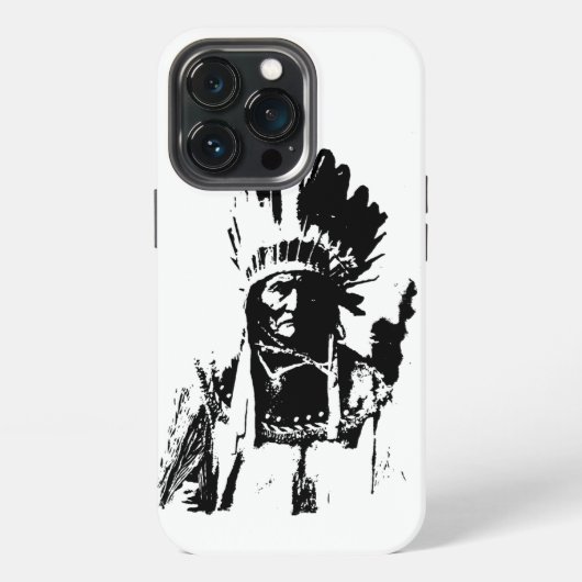 Black & White Geronimo iPhoneケース (裏面)