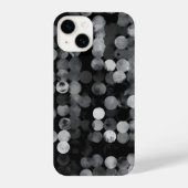 Black White ghotic Dot Pattern Aesthetic iPhoneケース (裏面)