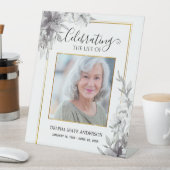 Black, White Gold Minimalist Funeral 台座サイン (インサイチュ)