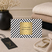 Black White Gold Modern Boutique Brand 名刺