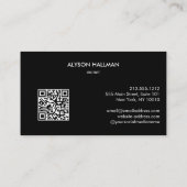 Black White Gold Modern Boutique Brand 名刺 (裏面)