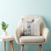 Black White Gray Abstract Decor Pillow クッション (椅子)