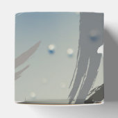 Black, White & Gray Brushstrokes Favor Box フェイバーボックス (上部)