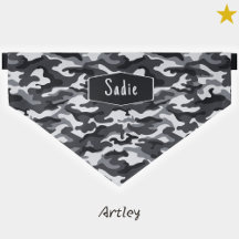 Black White Gray Camo Custom Name Camouflage 