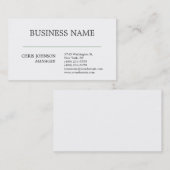 Black & White Green Line Managerの名刺 名刺 (正面/裏面)