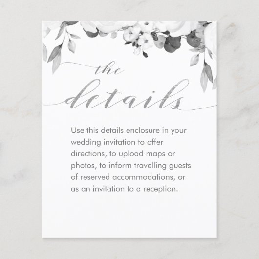 Black & White Greenery Peonyの結婚詳細 (正面)