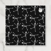 Black & White Hand Drawn Skeleton Halloween  フェイバータグ (裏面)