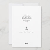 Black white hand-drawn tree simple Christmas シーズンカード (裏面)