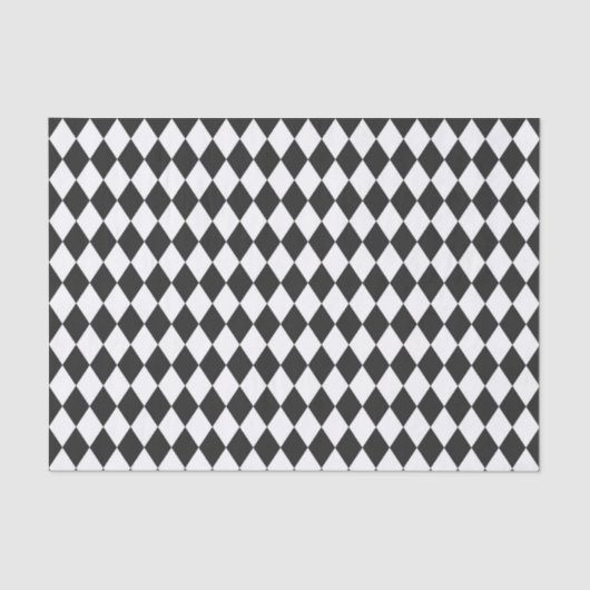 Black & White Harlequin Diamonds 薄葉紙 (正面)