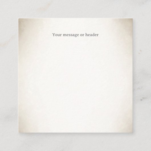 Black & White Harlequin Dramatic Custom Monogram エンクロージャーカード (裏面)