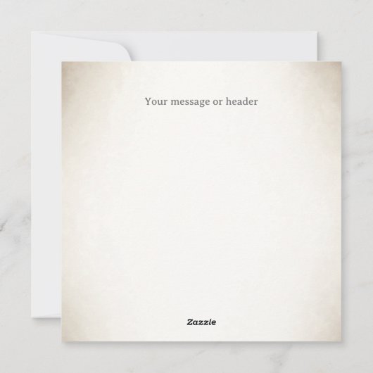 Black & White Harlequin Dramatic Custom Monogram シーズンカード (裏面)