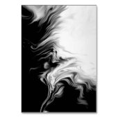 Black & White Ink Art Wedding Invitation テーブルナンバー (裏面)