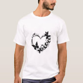 Black white Inspired Gift Design Tシャツ (正面)