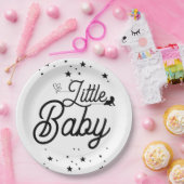 Black & White Kids Paper Plates ペーパープレート (パーティー)