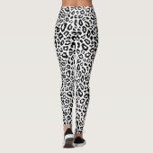 Black/White Leopard Printレギンス レギンス (裏面)