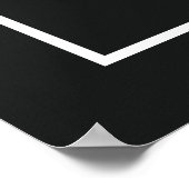 Black & White Line Art Women Line Poster ポスター (角)