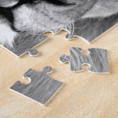 Black & White Lion ジグソーパズル (側面)