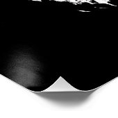 Black White Lion - Animal Pop Art ポスター (コーナー)