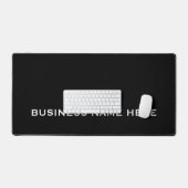 Black White Logo Company Template desk mat デスクマット (キーボード&マウス)