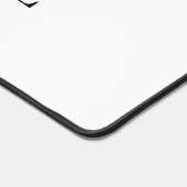 Black White Logo Custom Business desk mat デスクマット (コーナー)