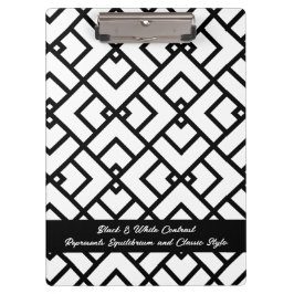 Black White Logo Tagline Pro clipboard クリップボード