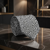 Black & White Maze Pattern ネクタイ