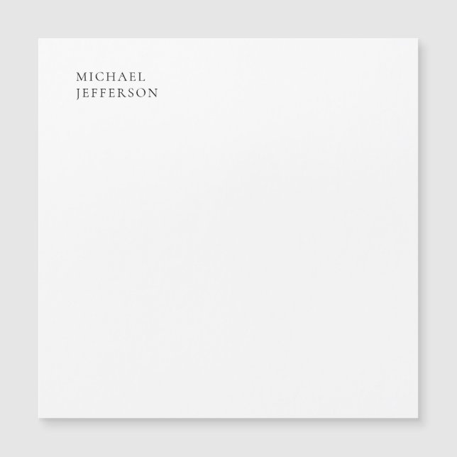 Black & White Minimalist Plain Modern (正面)